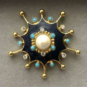 Avon Vintage Jose & Maria Barrera "Roman Holiday" Starburst Brooch Pendant